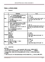 Giáo án bồi dưỡng học sinh giỏi môn Tiếng Anh Lớp 9 - Lê Thị Mai Hương